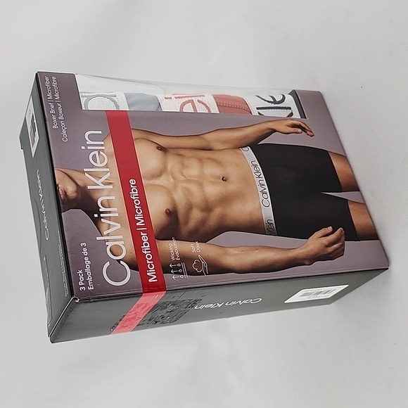 Calvin Klein Men's  3 Pack Microfiber Boxer Briefs Multi Color Size Large - Picture 1 of 9